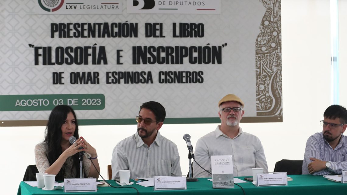 Presentan en San Lázaro el libro “Filosofía e inscripción. Vida y muerte en tiempos de excepción”