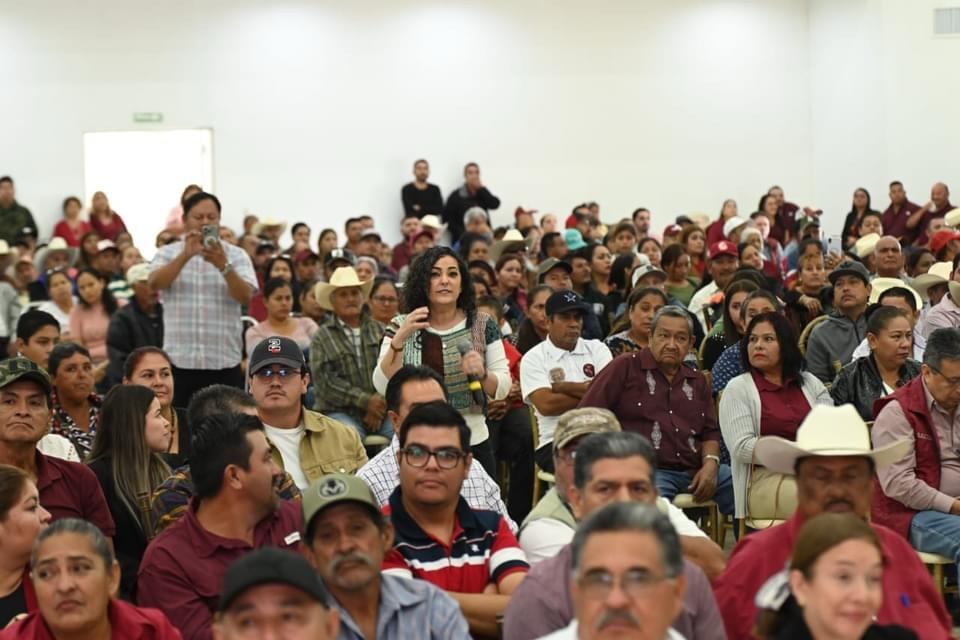 Olga Sosa en Aldama realiza Asamblea Informativa en unidad con el pueblo
