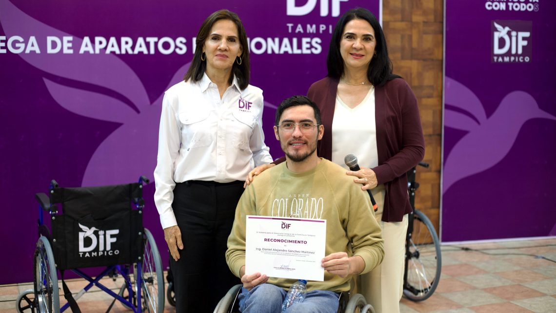 Entregan Mónica y Luz Adriana Villarreal Aparatos Funcionales a Personas con Discapacidad