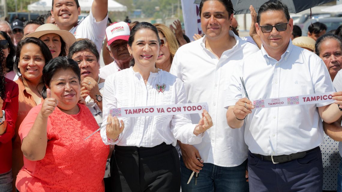 Reduce Mónica Villarreal Rezago de Pavimentación en Zona Norte de Tampico