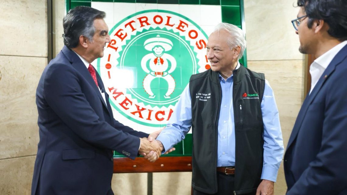 Revisan gobernador Américo Villarreal y director de Pemex proyectos estratégicos para Tamaulipas