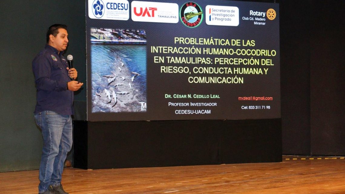 Analiza la UAT interacción humano-cocodrilo en el sur de Tamaulipas