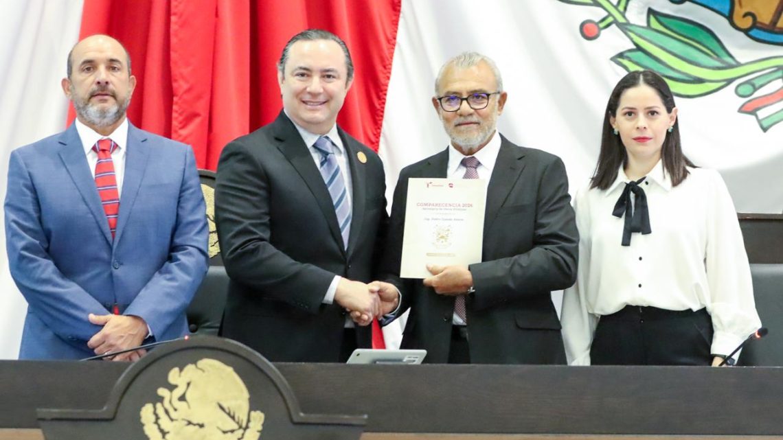 Comparece secretario de Obras Públicas ante el Congreso y destaca inversión histórica en Tamaulipas